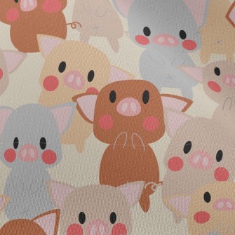 Cute Colorful Pig Chiffon