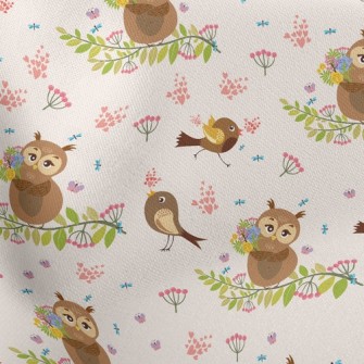 Owl And Bird Stretch Ponte