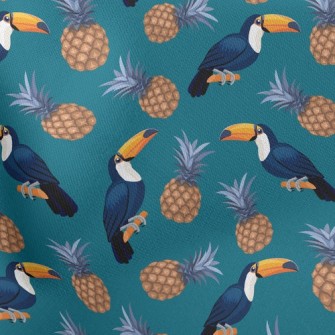 Toucan And Pineapple Stretch Ponte