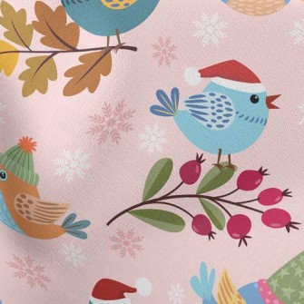 Bird Wearing Santa Hat Stretch Ponte