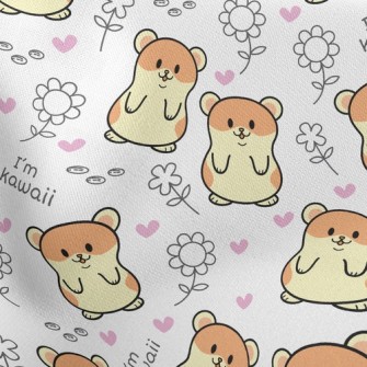 Cute Hamster Stretch Ponte