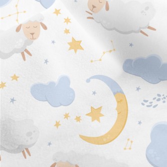 Sheep Flying Across The Starry Micro Fleece