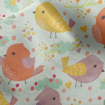 Cute Colorful Bird Micro Fleece