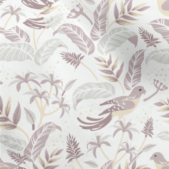 Flowers And Birds Micro Fleece