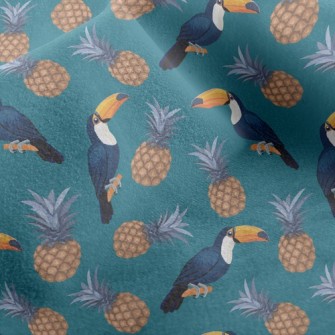 Toucan And Pineapple Micro Fleece