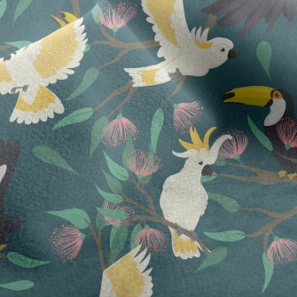 Toucans And Cockatoos Micro Fleece