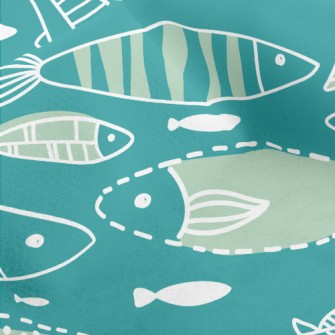 Fish In Ocean Micro Fleece