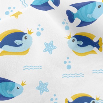 Fish Wearing Crown Micro Fleece