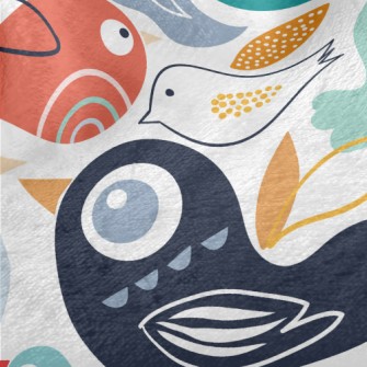 Abstract Bird Minky