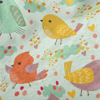 Cute Colorful Bird Minky