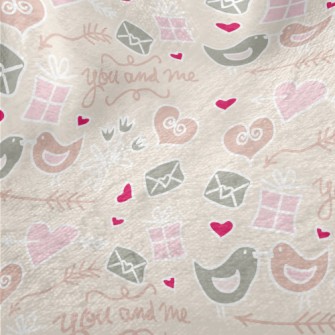Birds In Love Minky