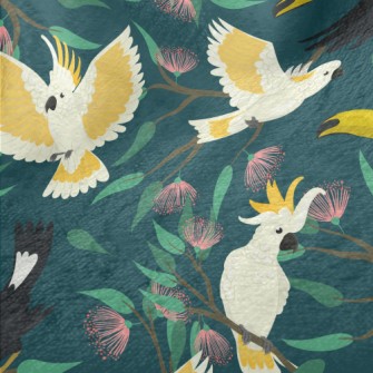 Toucans And Cockatoos Minky