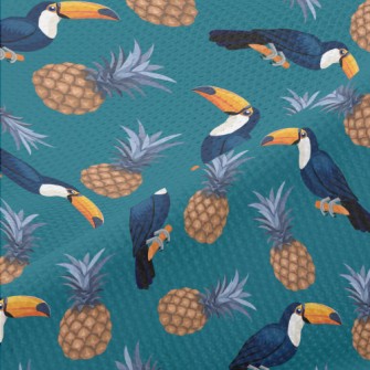Toucan And Pineapple Piqué