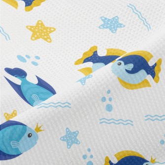 Fish Wearing Crown Piqué