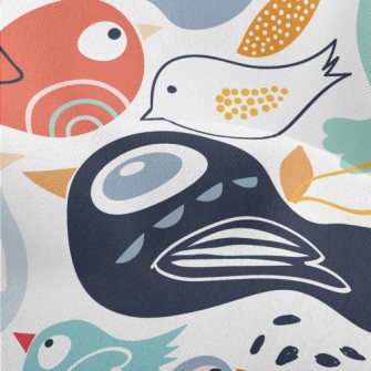 Abstract Bird Lightweight Performance Linen