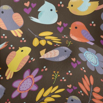 Colorful Birds Lightweight Performance Linen