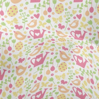 Watering Machine And Bird Lightweight Performance Linen