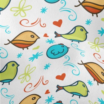 Colorful Bird Lightweight Performance Linen