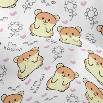 Cute Hamster Lightweight Performance Linen