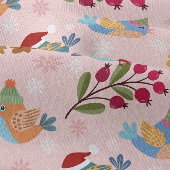 Bird Wearing Santa Hat Modern Jersey