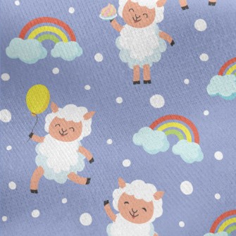 Happy Baby Sheep Jersey Backed Fleece