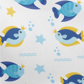 Fish Wearing Crown Pongee