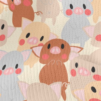 Cute Colorful Pig Stretch Jersey