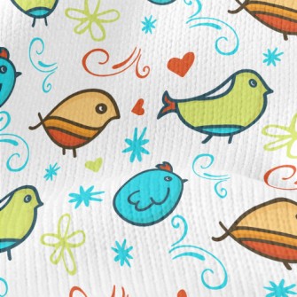 Colorful Bird Stretch Jersey
