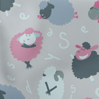 Dancing Sheep Lightweight Cotton Poplin