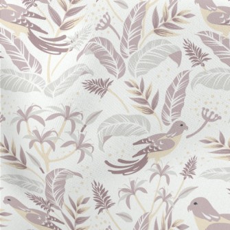 Flowers And Birds Lightweight Cotton Poplin
