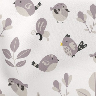 Cute Bird Lightweight Cotton Poplin