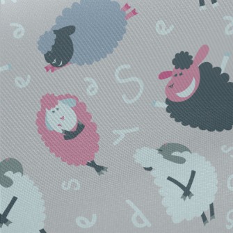 Dancing Sheep Midweight Cotton Poplin
