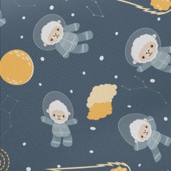 Spaceman Sheep Midweight Cotton Poplin