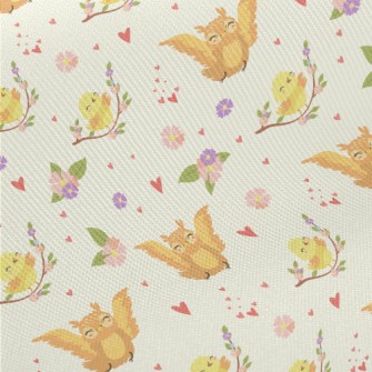 Happy Bird Midweight Cotton Poplin