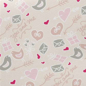 Birds In Love Midweight Cotton Poplin