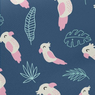 Cute Parrot Midweight Cotton Poplin