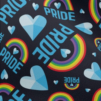 3D Love Rainbow Chiffon