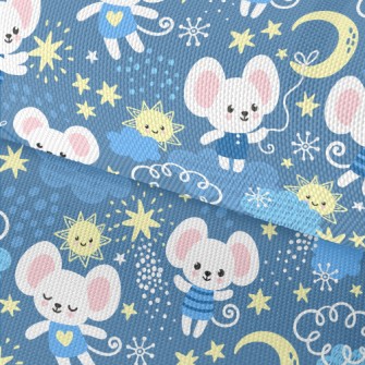 Gentle Starry Sky And Mouse Waterproof Oxford