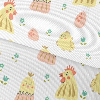 Kind Rooster And Chicks Waterproof Oxford