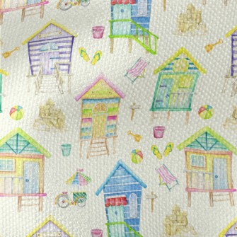 Beach Cottage Waterproof Canvas