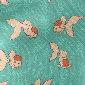 Goldfish Swimming Around Waterproof Canvas