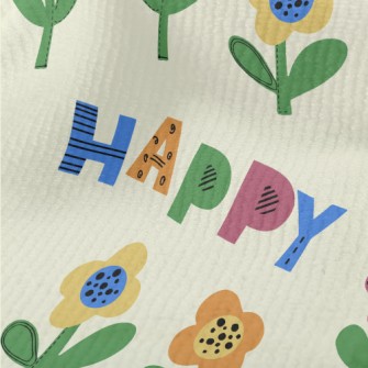 Happy Colorful Flowers Terry