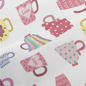 Special Pattern Coffee Cup Performance Linen
