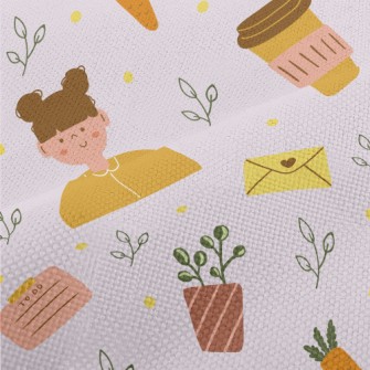 Little Girl With Meatball Head Performance Linen