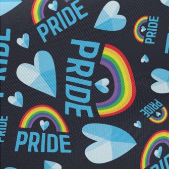 3D Love Rainbow Twill