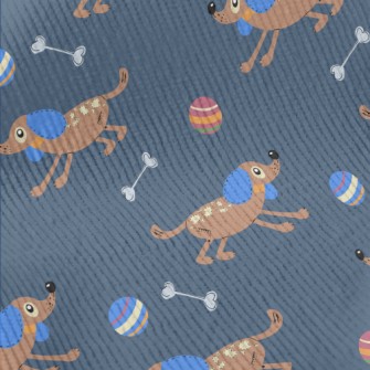 Chasing Ball Puppy Standard Corduroy
