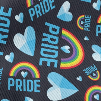 3D Love Rainbow Standard Corduroy