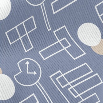 Geometric Square Circle Standard Corduroy