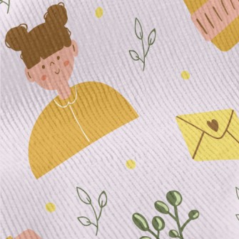 Little Girl With Meatball Head Standard Corduroy