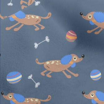 Chasing Ball Puppy Micro Fleece
